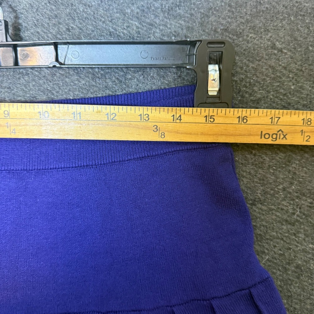 Emerson Lang Blue Knit 2 Piece Set Vest and Pleated Mini Skirt XL Preppy Acadmia - Picture 7 of 12